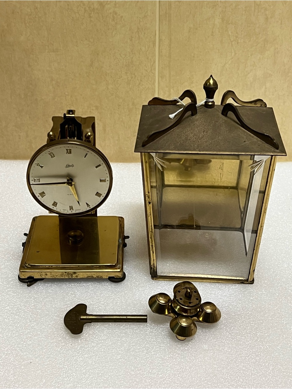 Vintage Schatz Germany 400 Day Anniversary Clock Jewel With Key